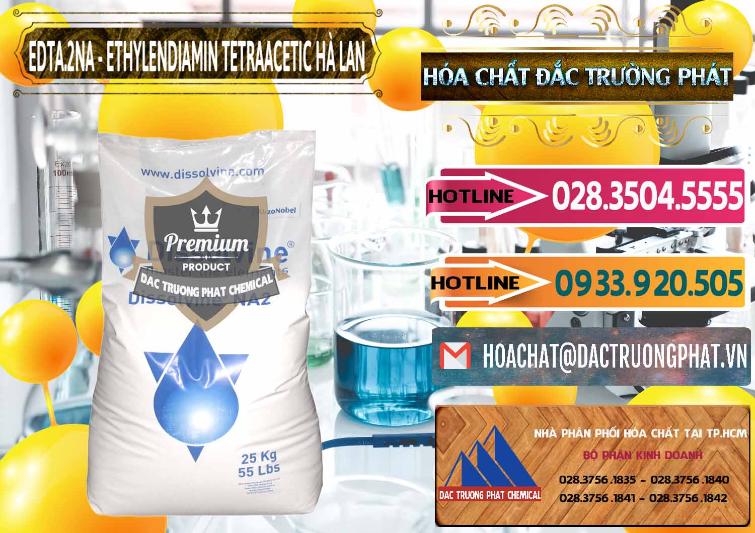 Cty chuyên phân phối & bán EDTA.2NA - Ethylendiamin Tetraacetic Dissolvine Hà Lan Netherlands - 0064 - Đơn vị chuyên bán và cung cấp hóa chất tại TP.HCM - dactruongphat.vn