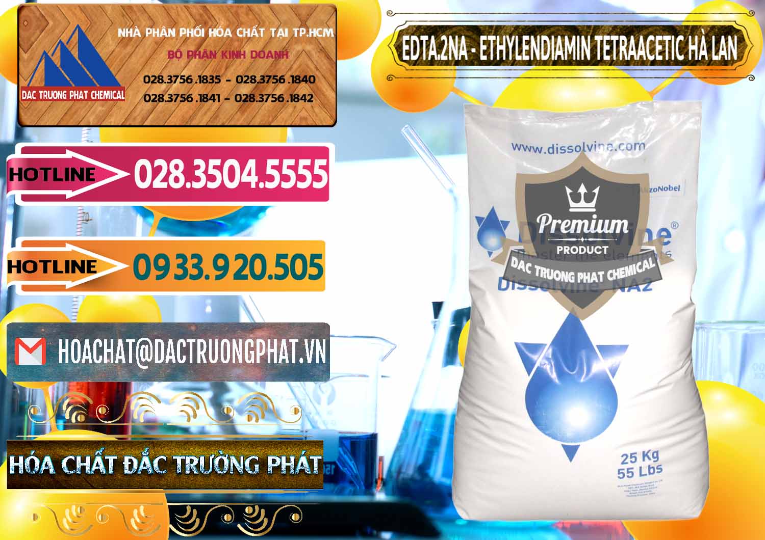 Nơi chuyên phân phối _ bán EDTA.2NA - Ethylendiamin Tetraacetic Dissolvine Hà Lan Netherlands - 0064 - Công ty chuyên phân phối _ cung ứng hóa chất tại TP.HCM - dactruongphat.vn