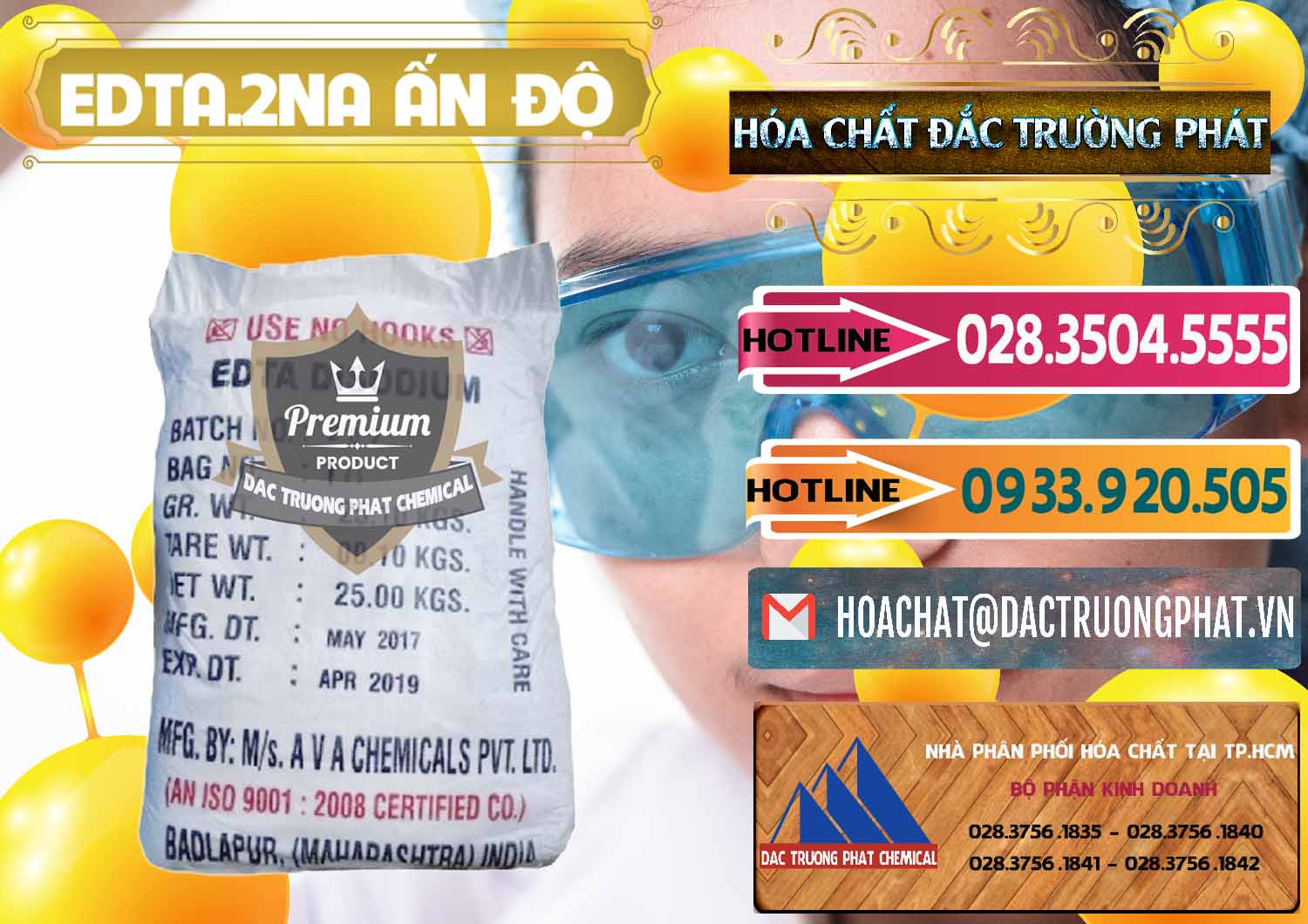 Địa chỉ chuyên bán × thương mại Hóa chất Edta 2na _ C10H14N2NA2O8.2H2O Powder Ấn Độ India Chuyên phân phối ( bán ) EDTA.2NA - Ethylendiamin Tetraacetic Ấn Độ India - 0416 - Cty chuyên bán ( phân phối ) hóa chất tại TP.HCM - dactruongphat.vn