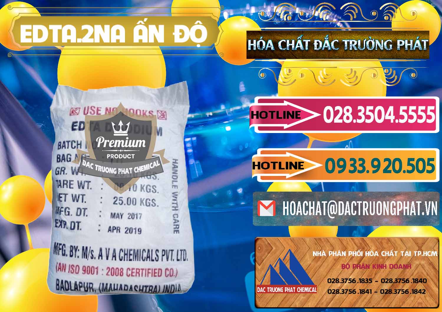 Cty phân phối và bán E.D.T.A Dạng Bột & Edta 2na Dạng Bột Ấn Độ India Cty phân phối - bán EDTA.2NA - Ethylendiamin Tetraacetic Ấn Độ India - 0416 - Nơi chuyên kinh doanh và cung cấp hóa chất tại TP.HCM - dactruongphat.vn