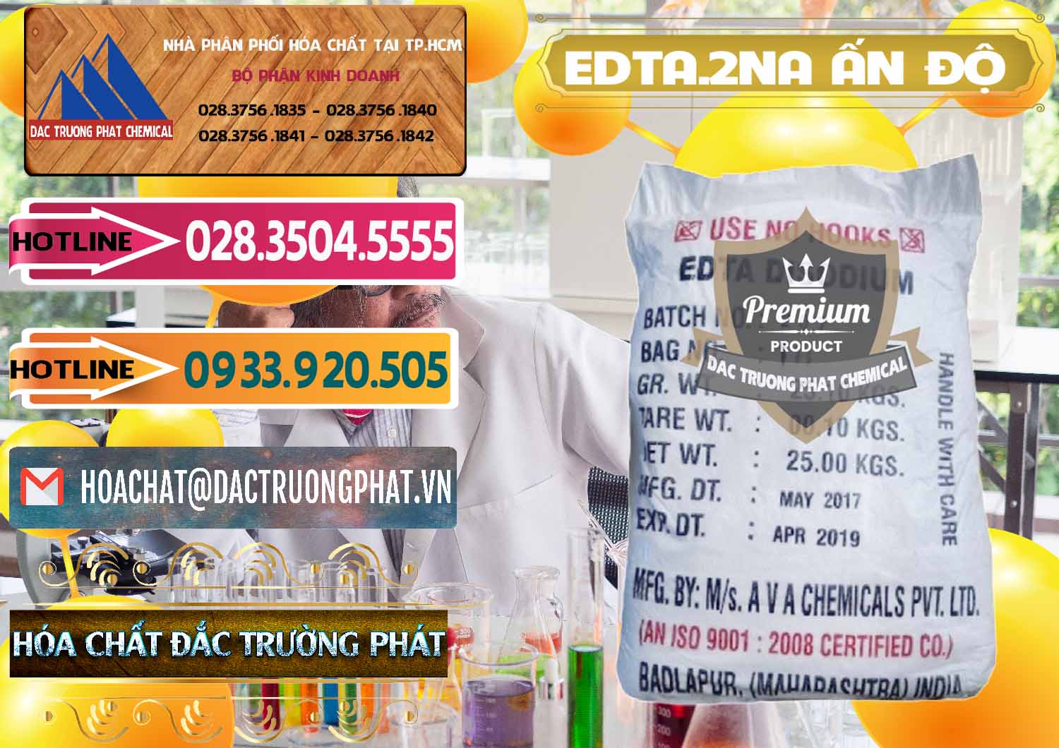 Nơi chuyên bán - cung ứng EDTA.2NA - Ethylendiamin Tetraacetic Ấn Độ India - 0416 - Đơn vị phân phối _ cung cấp hóa chất tại TP.HCM - dactruongphat.vn