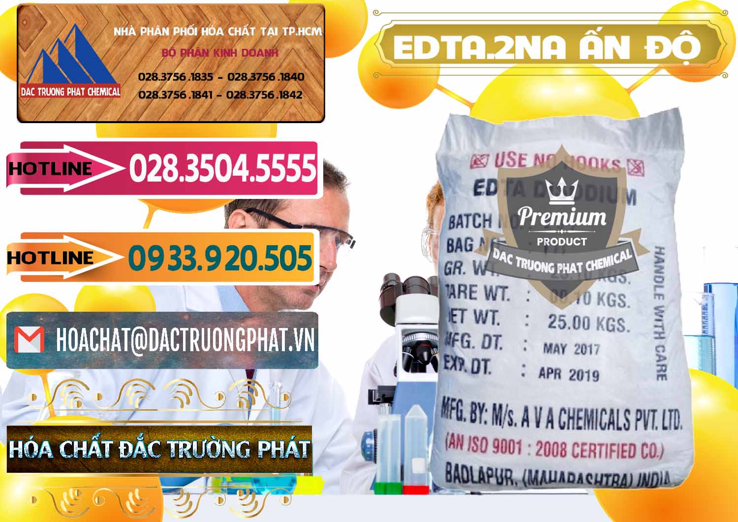 Công ty chuyên cung cấp - bán EDTA.2NA - Ethylendiamin Tetraacetic Ấn Độ India - 0416 - Đơn vị cung cấp _ phân phối hóa chất tại TP.HCM - dactruongphat.vn