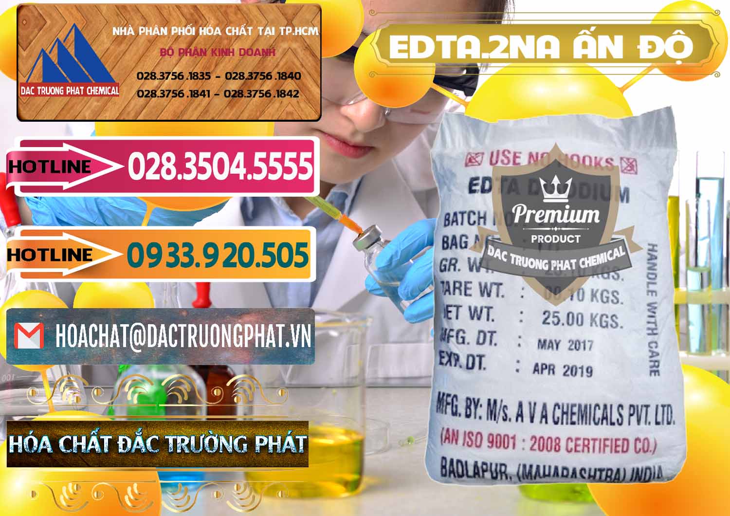 Chuyên cung ứng & bán EDTA.2NA - Ethylendiamin Tetraacetic Ấn Độ India - 0416 - Nơi chuyên phân phối _ cung ứng hóa chất tại TP.HCM - dactruongphat.vn