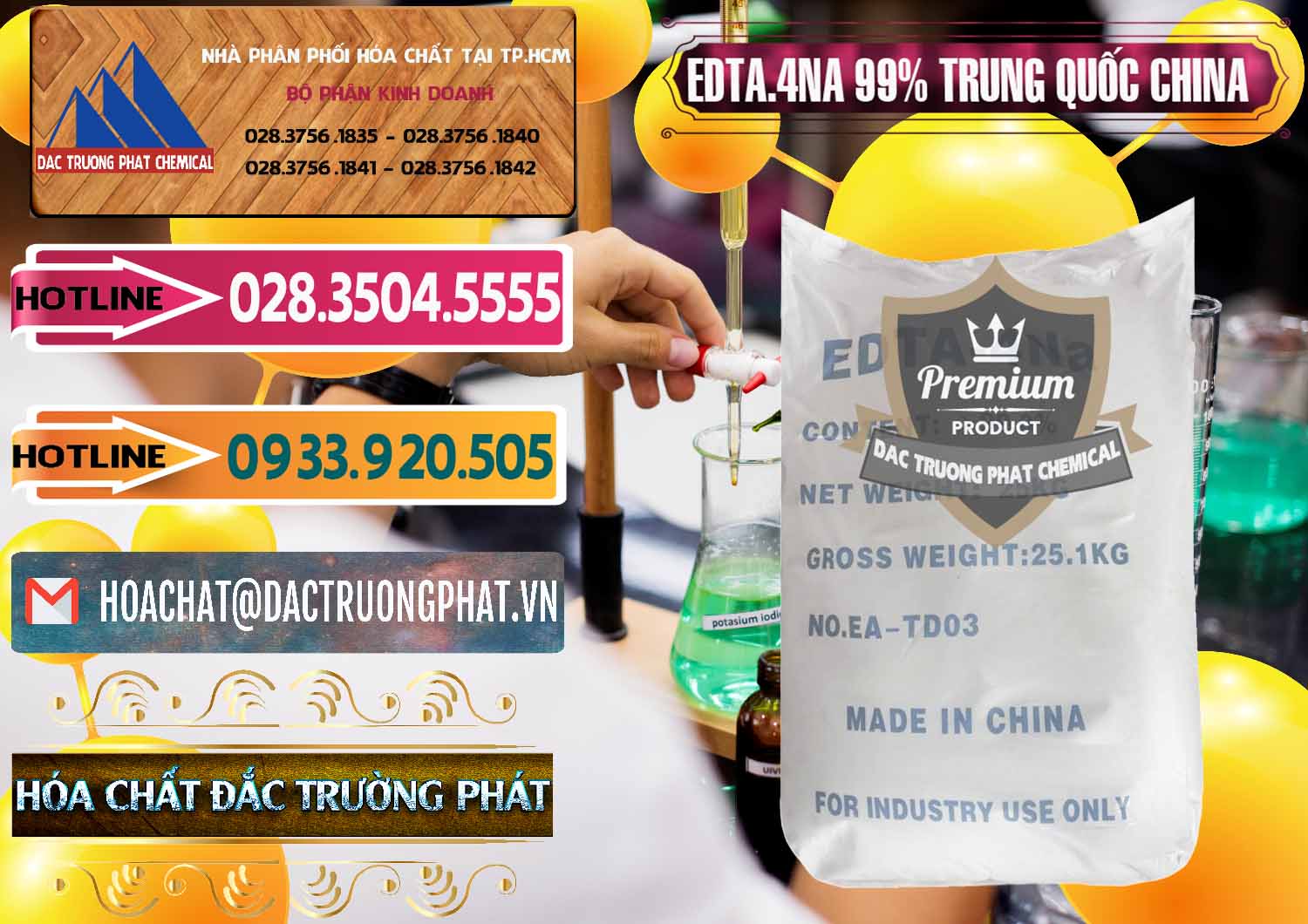 Kinh doanh _ bán EDTA.4NA - EDTA Muối 99% Trung Quốc China - 0292 - Chuyên phân phối - cung ứng hóa chất tại TP.HCM - dactruongphat.vn