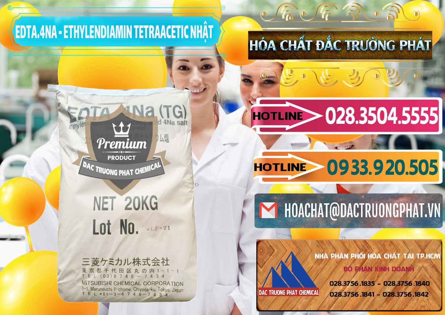 Cty chuyên kinh doanh & bán EDTA 4Na - Ethylendiamin Tetraacetic Nhật Bản Japan - 0482 - Cty nhập khẩu _ cung cấp hóa chất tại TP.HCM - dactruongphat.vn