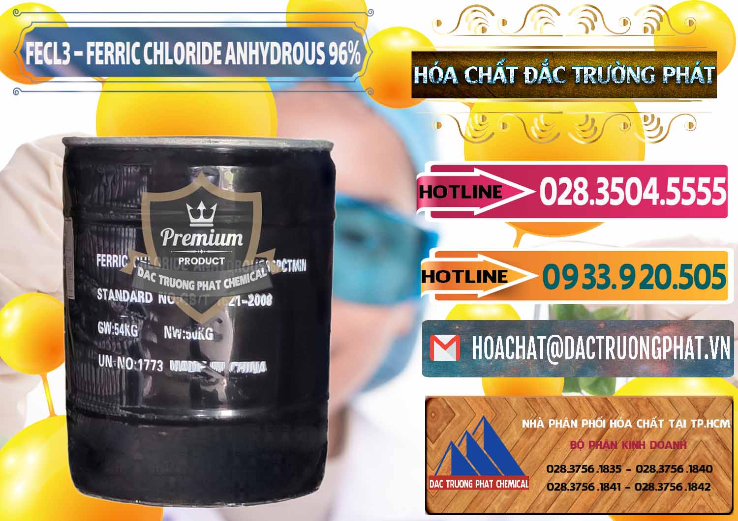 Bán - cung ứng FECL3 – Ferric Chloride Anhydrous 96% Trung Quốc China - 0065 - Công ty phân phối và cung ứng hóa chất tại TP.HCM - dactruongphat.vn