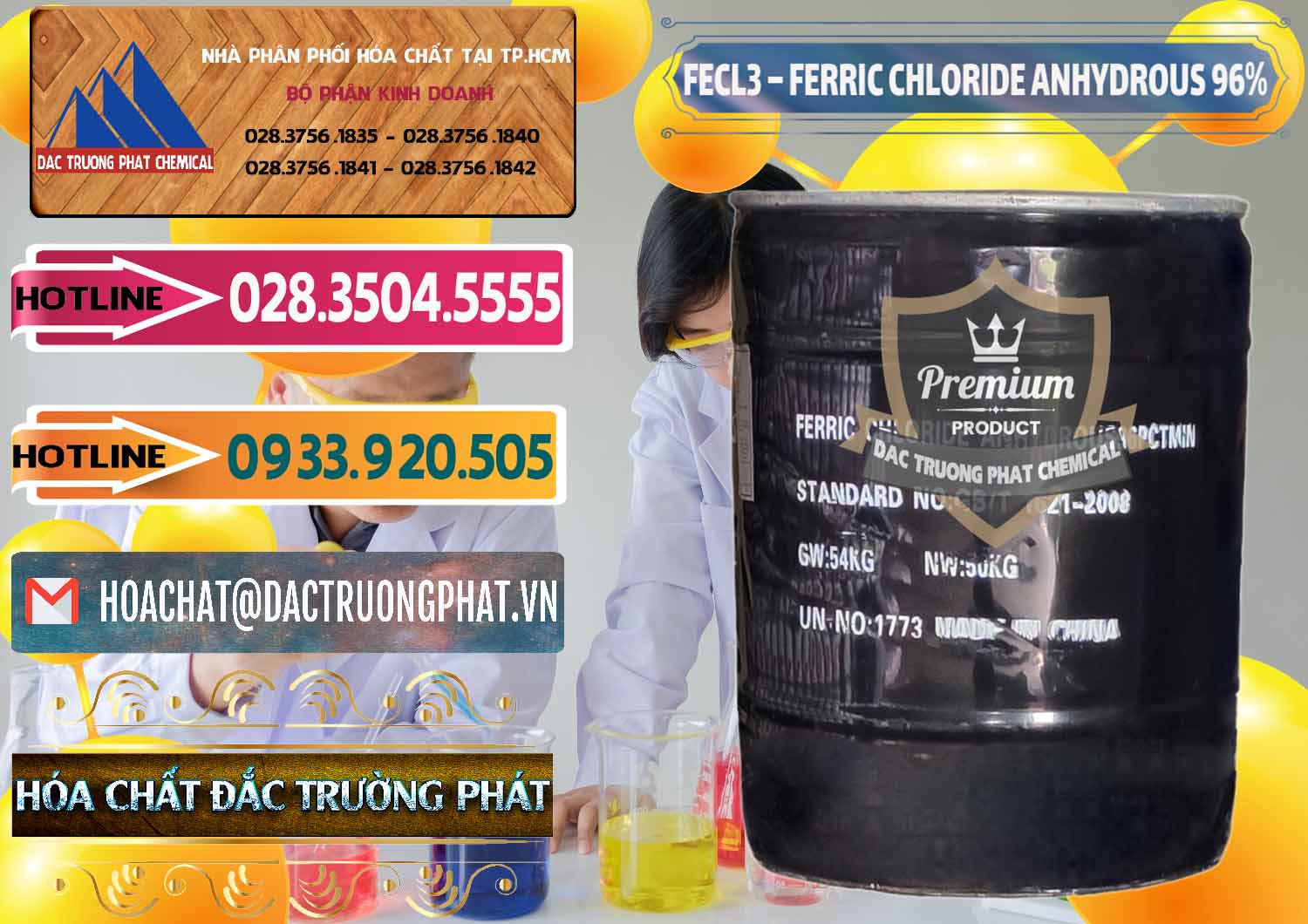 FECL3 – Ferric Chloride Anhydrous 96% Trung Quốc China Bán _ cung cấp FECL3 – Ferric Chloride Anhydrous 96% Trung Quốc China - 0065 - Cty chuyên cung cấp - nhập khẩu hóa chất tại TP.HCM - dactruongphat.vn