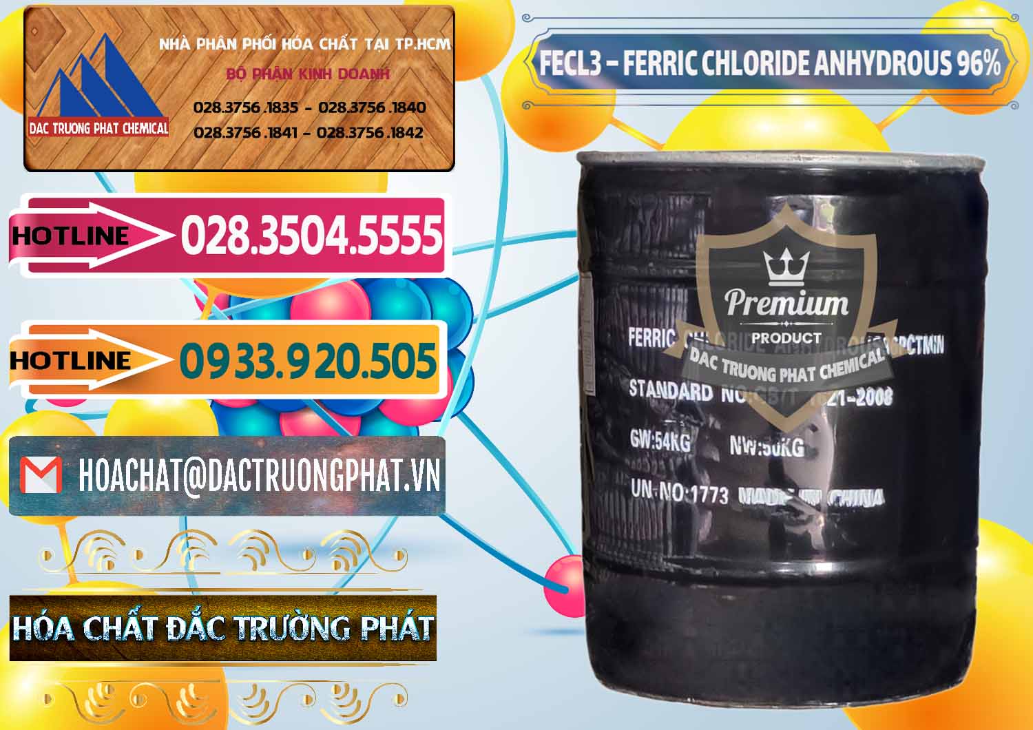 FECL3 – Ferric Chloride Anhydrous 96% Trung Quốc China Công ty chuyên phân phối ( bán ) FECL3 – Ferric Chloride Anhydrous 96% Trung Quốc China - 0065 - Đơn vị nhập khẩu - cung cấp hóa chất tại TP.HCM - dactruongphat.vn