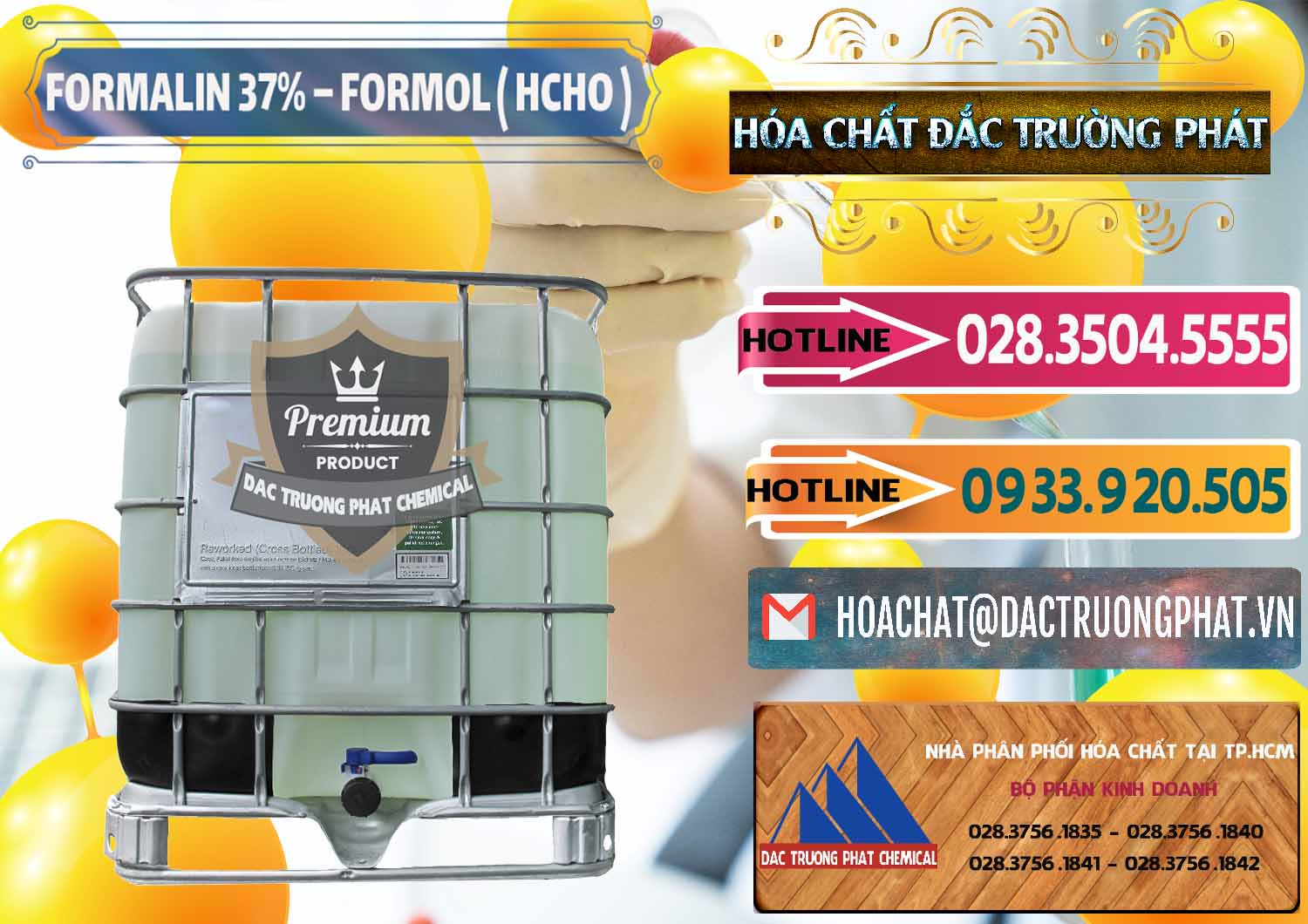 Cty cung cấp và bán Formalin - Formol ( HCHO ) 37% Việt Nam - 0187 - Đơn vị chuyên phân phối - bán hóa chất tại TP.HCM - dactruongphat.vn