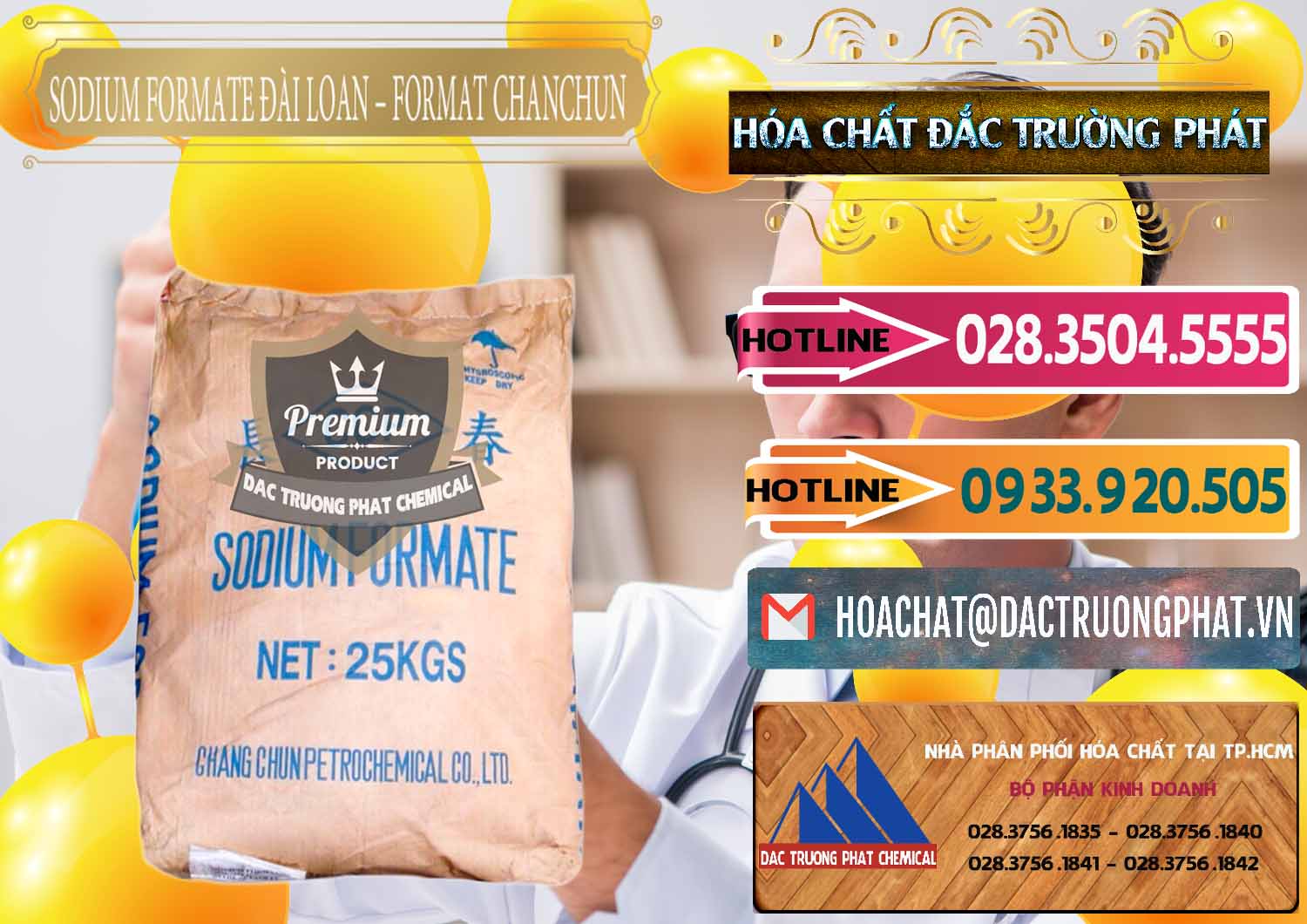 Đơn vị chuyên kinh doanh ( bán ) Sodium Formate - Natri Format Đài Loan Taiwan - 0141 - Phân phối _ nhập khẩu hóa chất tại TP.HCM - dactruongphat.vn