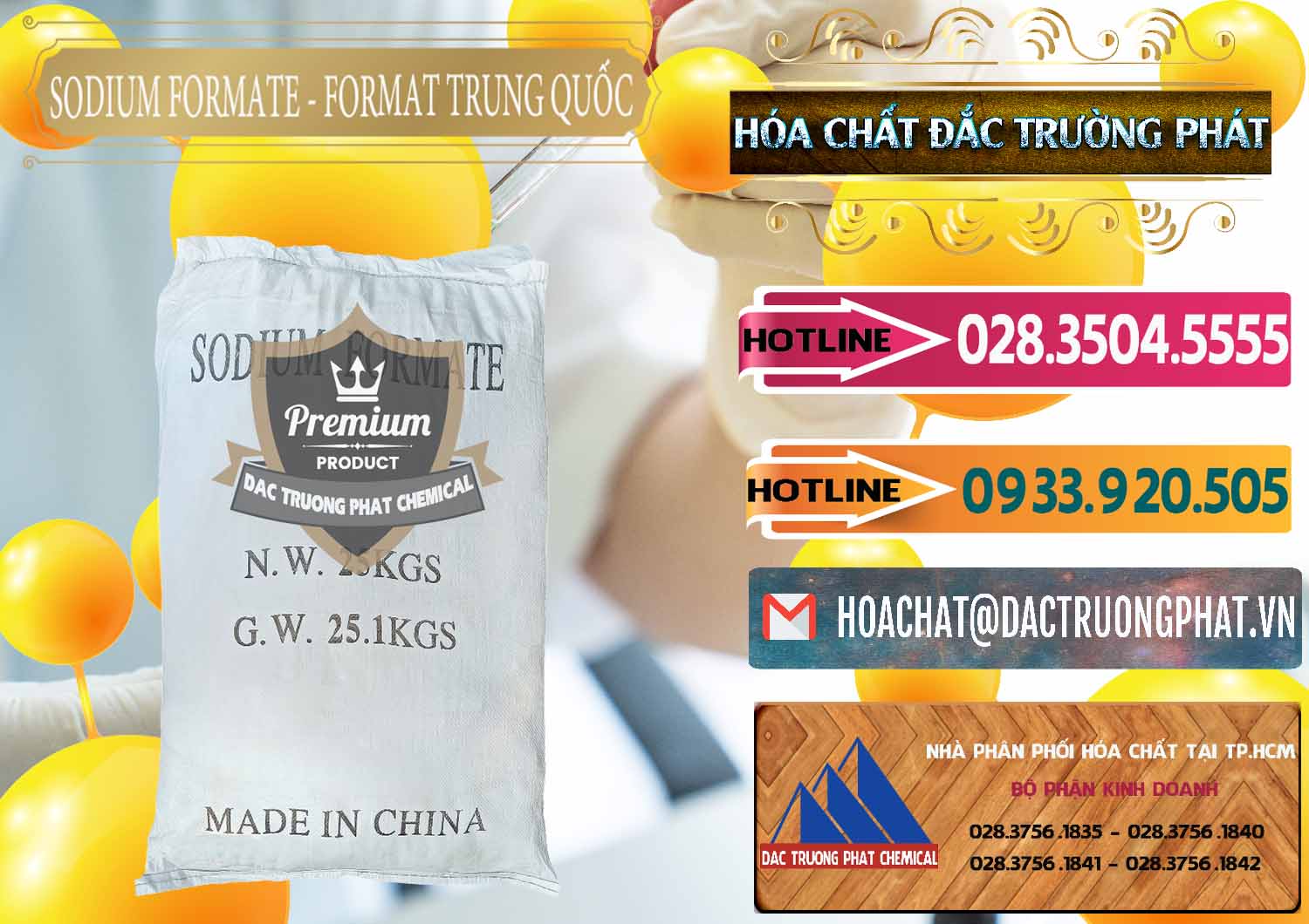 Đơn vị bán và cung cấp Sodium Formate - Natri Format Trung Quốc China - 0142 - Đơn vị cung cấp ( phân phối ) hóa chất tại TP.HCM - dactruongphat.vn