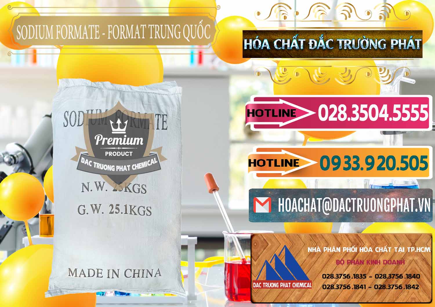 Nơi bán - cung cấp Sodium Formate - Natri Format Trung Quốc China - 0142 - Công ty cung cấp và nhập khẩu hóa chất tại TP.HCM - dactruongphat.vn