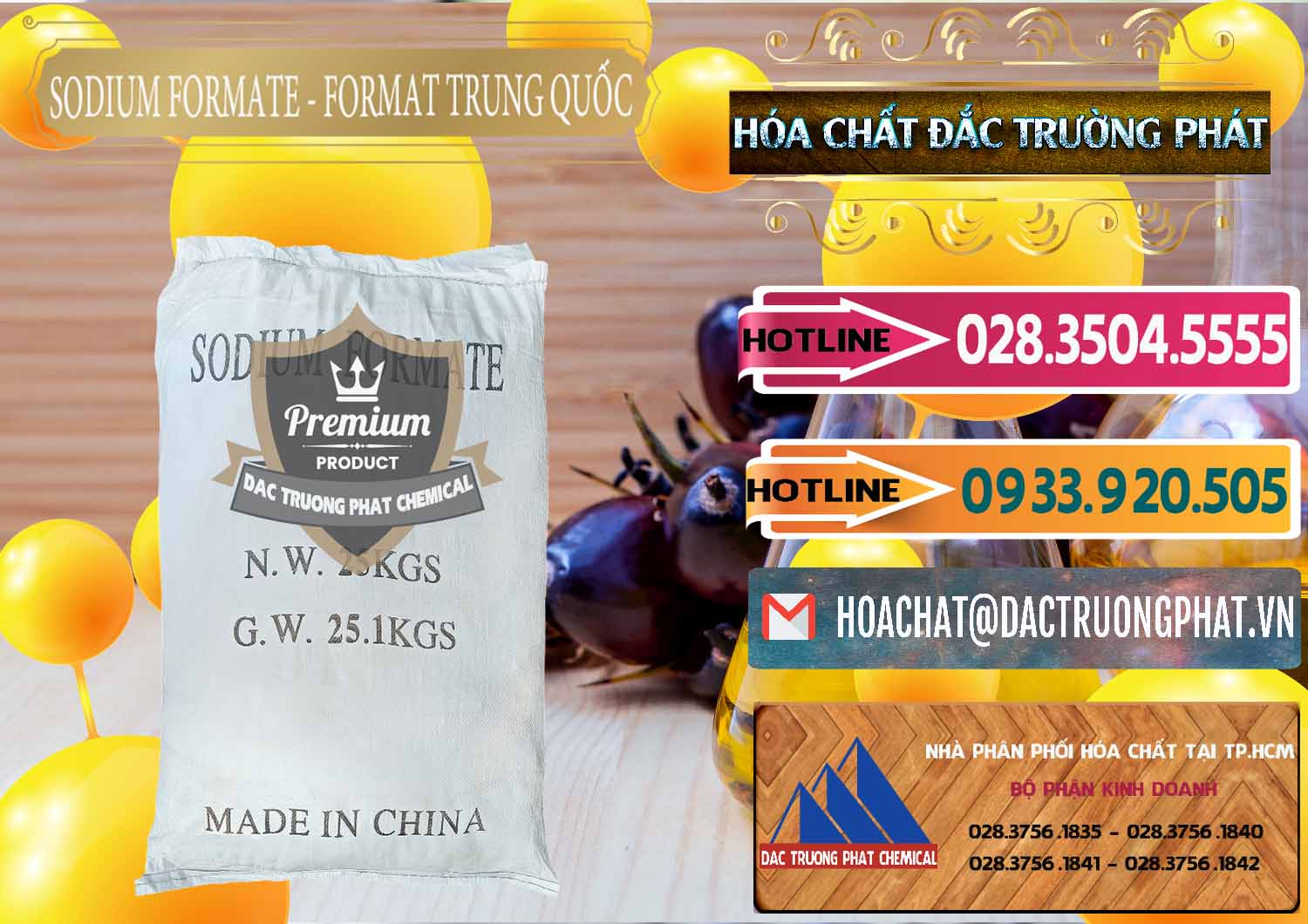Đơn vị chuyên bán & cung cấp Sodium Formate - Natri Format Trung Quốc China - 0142 - Đơn vị kinh doanh và phân phối hóa chất tại TP.HCM - dactruongphat.vn