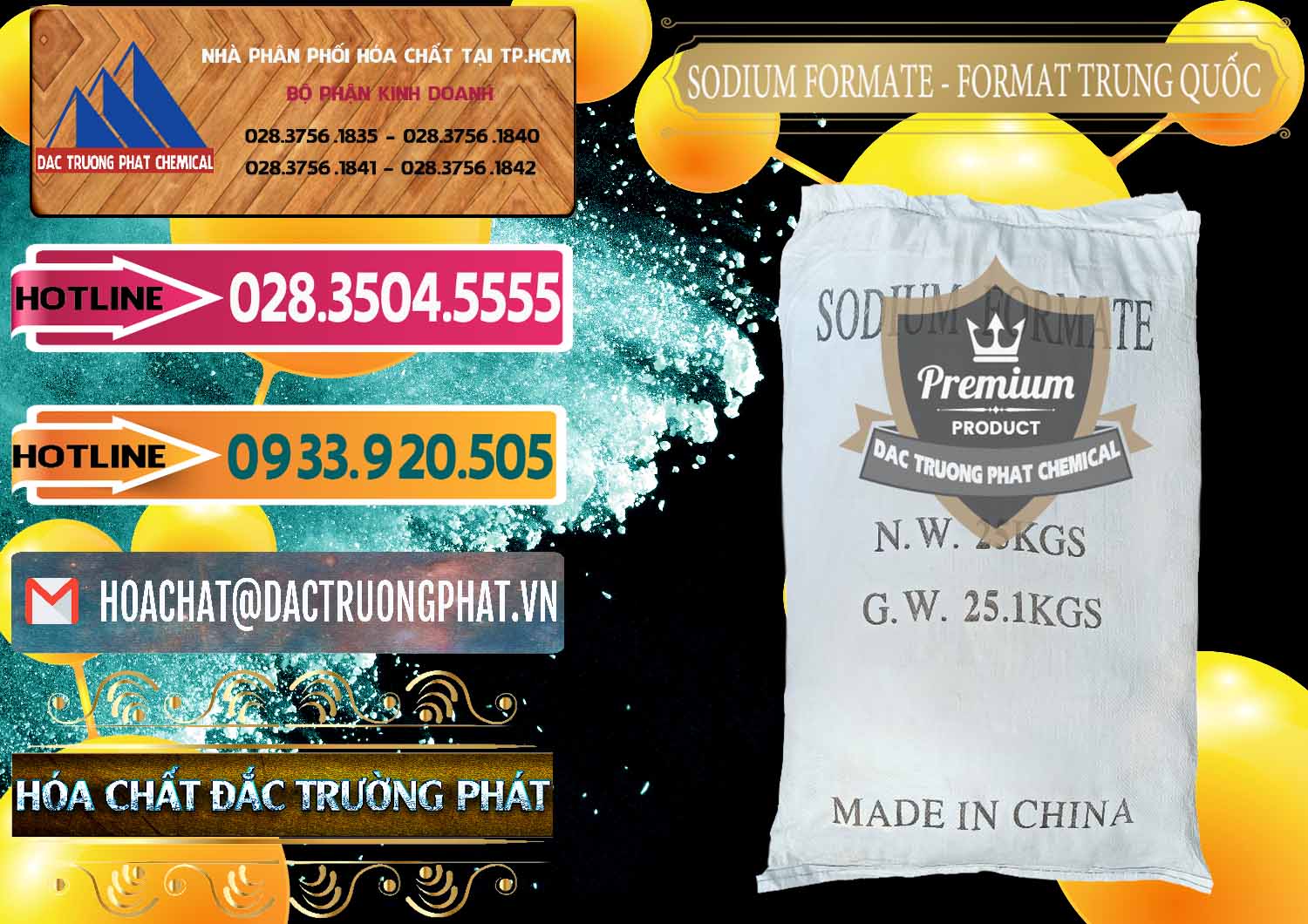 Chuyên cung ứng ( bán ) Sodium Formate - Natri Format Trung Quốc China - 0142 - Cty kinh doanh và phân phối hóa chất tại TP.HCM - dactruongphat.vn