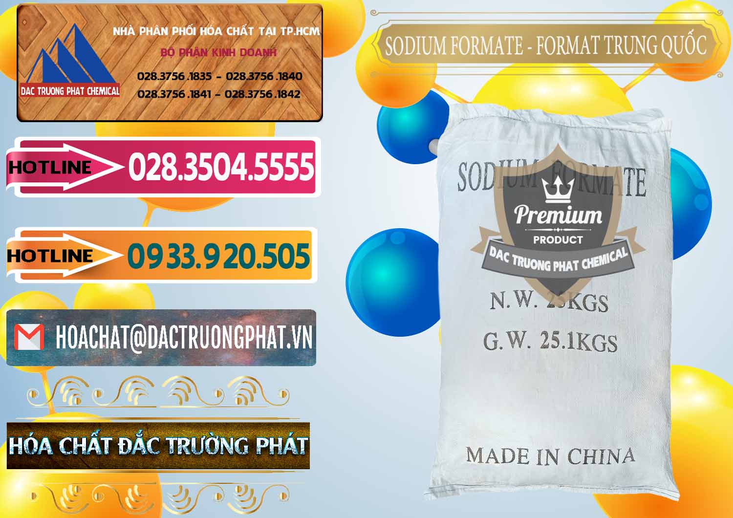 Đơn vị chuyên kinh doanh và bán Sodium Formate - Natri Format Trung Quốc China - 0142 - Công ty chuyên cung ứng - phân phối hóa chất tại TP.HCM - dactruongphat.vn