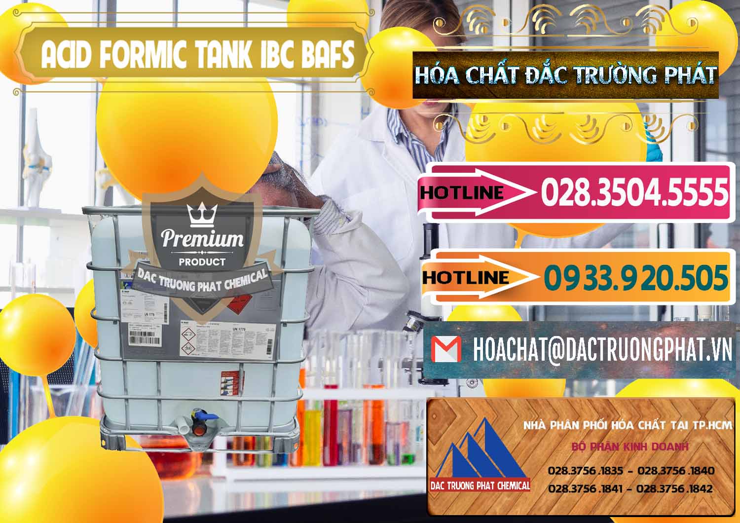 Nơi chuyên kinh doanh _ bán Acid Formic - Axit Formic Tank - Bồn IBC BASF Đức - 0366 - Nhà cung cấp và nhập khẩu hóa chất tại TP.HCM - dactruongphat.vn