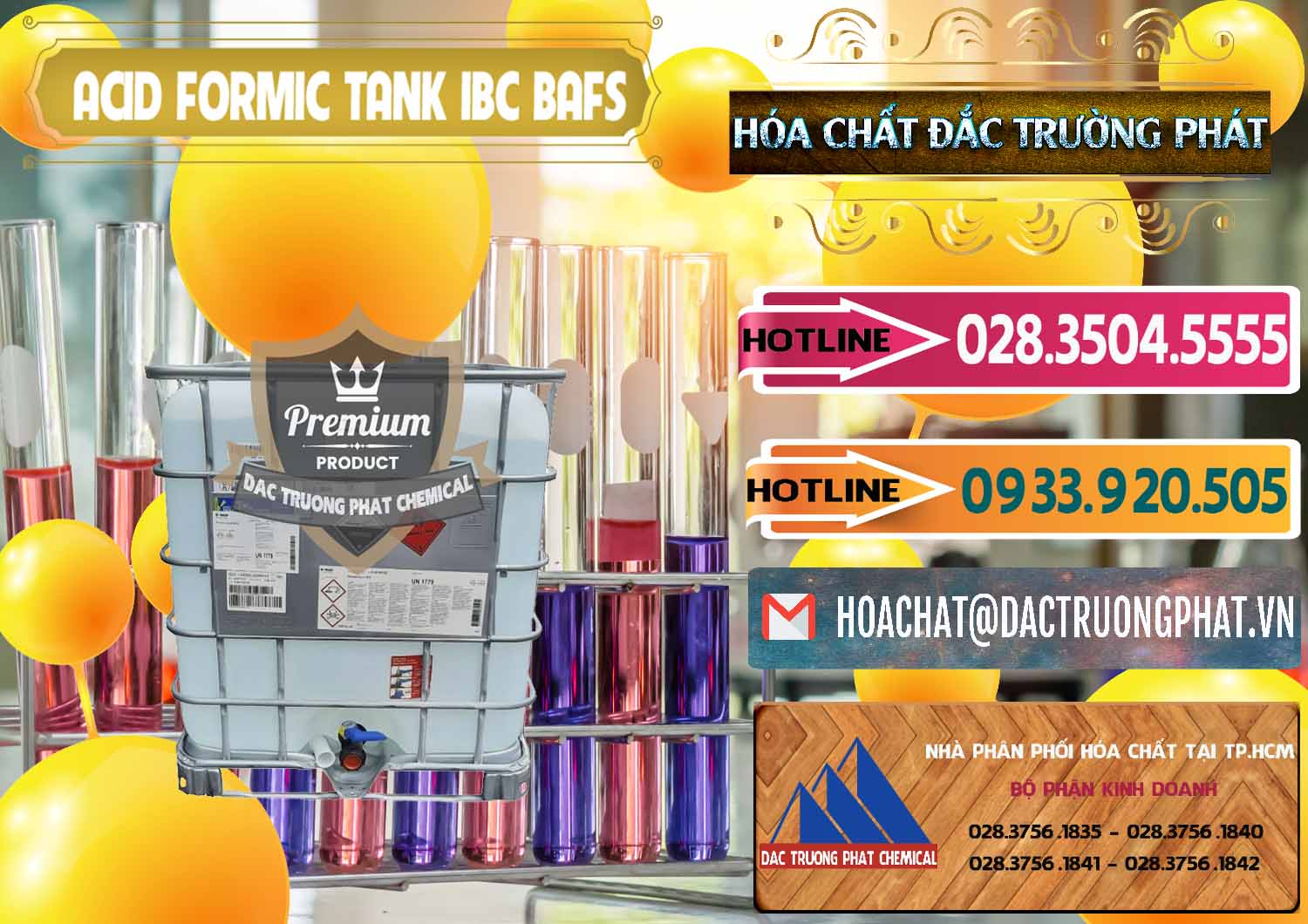 Công ty cung ứng ( bán ) Acid Formic - Axit Formic Tank - Bồn IBC BASF Đức - 0366 - Nơi cung cấp và bán hóa chất tại TP.HCM - dactruongphat.vn