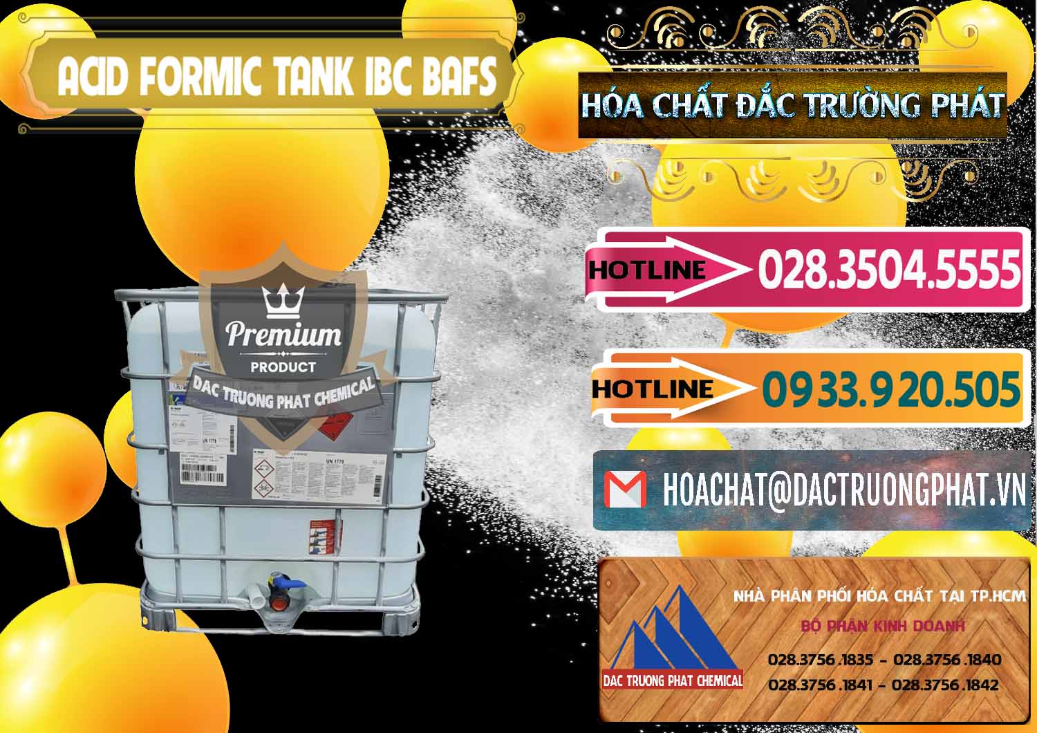Nơi chuyên nhập khẩu - bán Acid Formic - Axit Formic Tank - Bồn IBC BASF Đức - 0366 - Cty cung cấp & nhập khẩu hóa chất tại TP.HCM - dactruongphat.vn