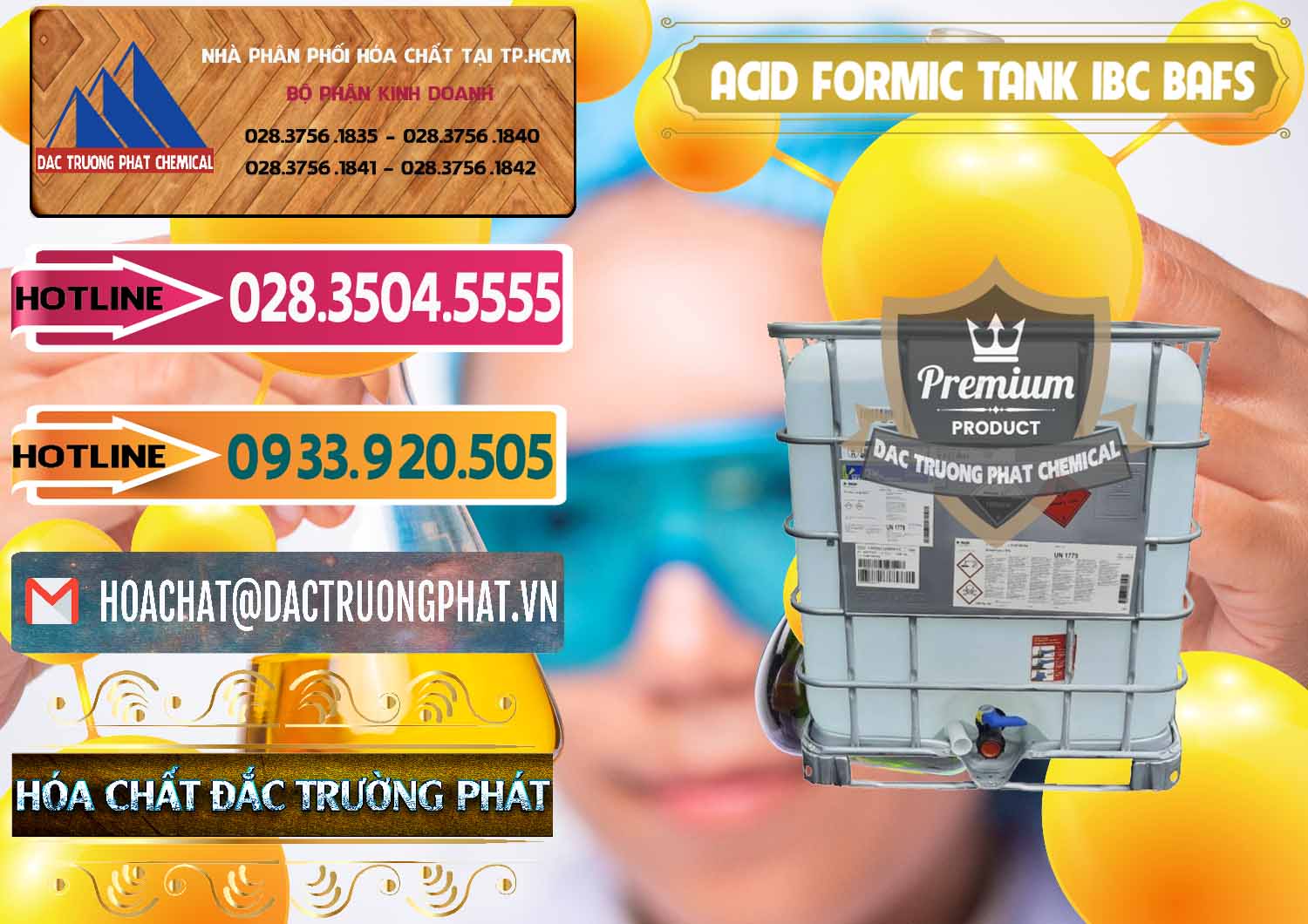 Công ty kinh doanh _ bán Acid Formic - Axit Formic Tank - Bồn IBC BASF Đức - 0366 - Nơi phân phối và kinh doanh hóa chất tại TP.HCM - dactruongphat.vn