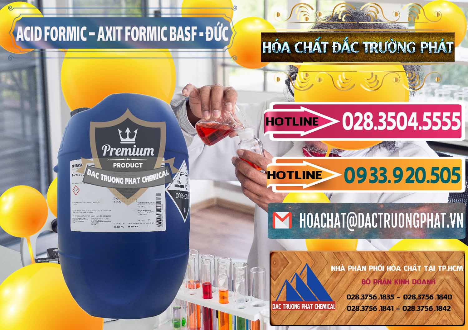 Cty chuyên kinh doanh ( bán ) Acid Formic - Axit Formic BASF Đức Germany - 0028 - Đơn vị chuyên cung cấp _ kinh doanh hóa chất tại TP.HCM - dactruongphat.vn