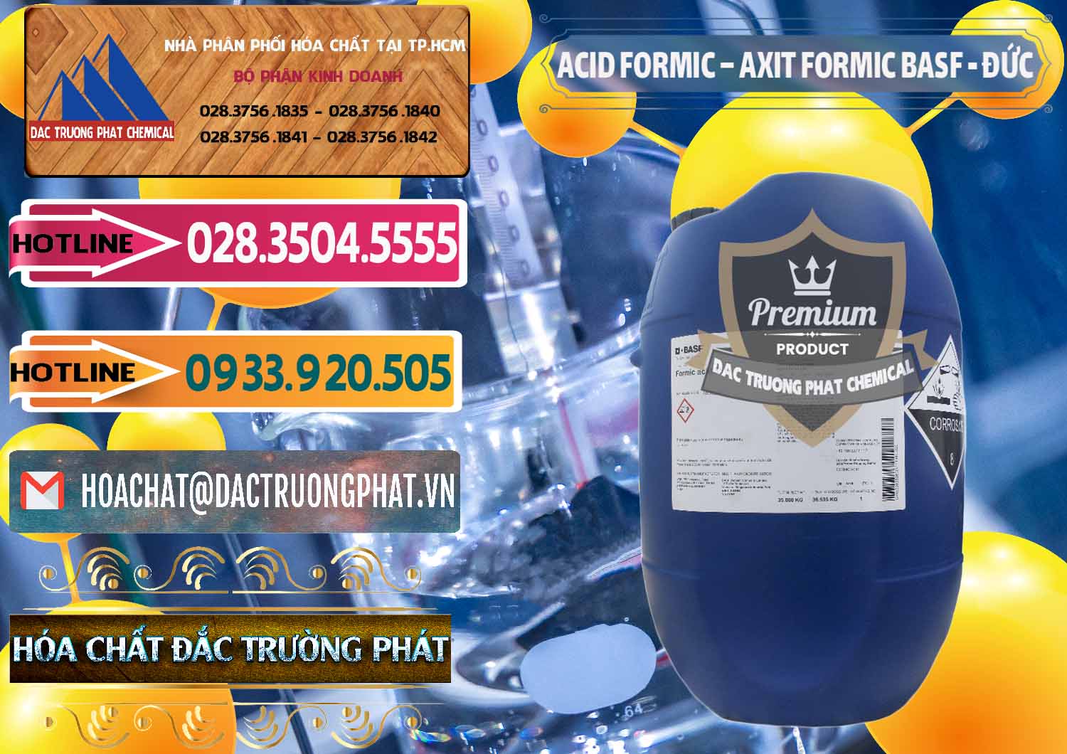 Nơi cung cấp & bán Acid Formic - Axit Formic BASF Đức Germany - 0028 - Cty chuyên phân phối _ nhập khẩu hóa chất tại TP.HCM - dactruongphat.vn