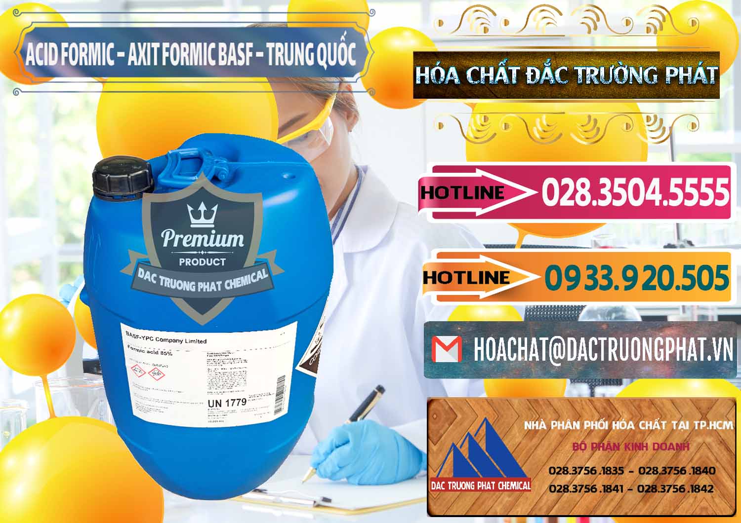 Công ty chuyên bán _ phân phối Acid Formic - Axit Formic BASF Trung Quốc China - 0025 - Đơn vị phân phối ( cung cấp ) hóa chất tại TP.HCM - dactruongphat.vn