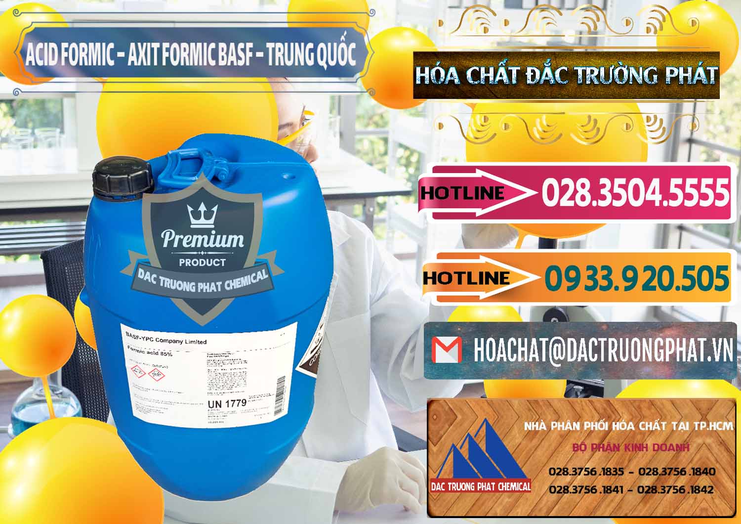 Đơn vị chuyên bán & cung ứng Acid Formic - Axit Formic BASF Trung Quốc China - 0025 - Chuyên cung cấp ( bán ) hóa chất tại TP.HCM - dactruongphat.vn