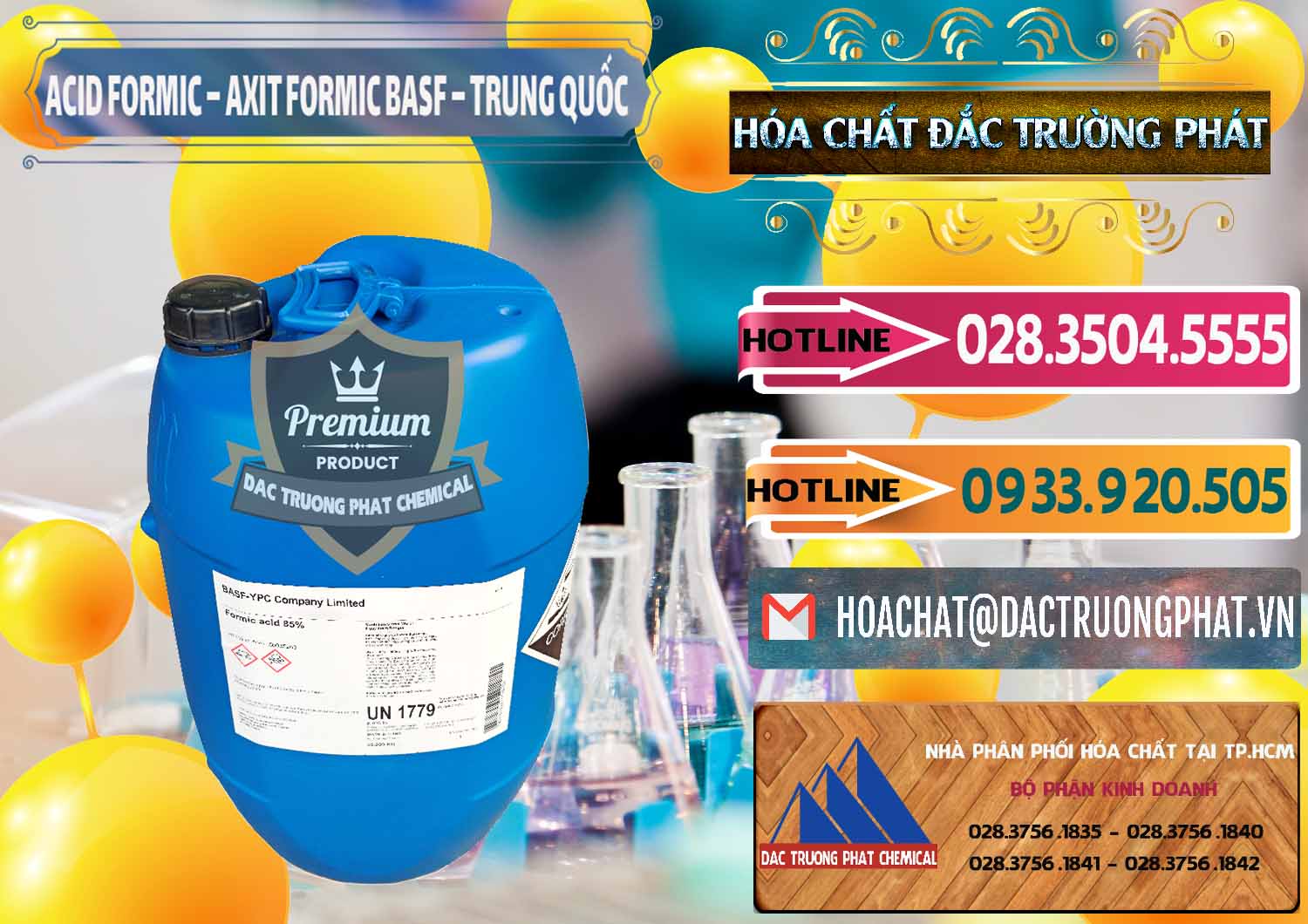 Nhà nhập khẩu - bán Acid Formic - Axit Formic BASF Trung Quốc China - 0025 - Đơn vị chuyên cung ứng ( phân phối ) hóa chất tại TP.HCM - dactruongphat.vn