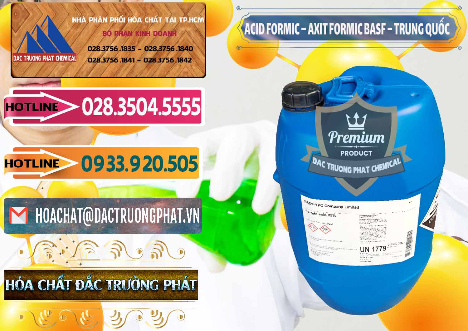 Đơn vị nhập khẩu _ bán Acid Formic - Axit Formic BASF Trung Quốc China - 0025 - Đơn vị chuyên kinh doanh ( cung cấp ) hóa chất tại TP.HCM - dactruongphat.vn