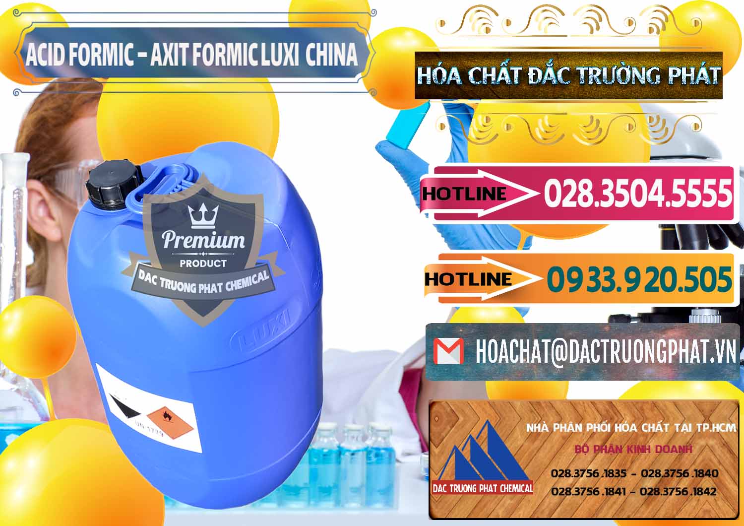 Đơn vị chuyên kinh doanh - bán Acid Formic - Axit Formic Luxi Trung Quốc China - 0029 - Cty phân phối ( nhập khẩu ) hóa chất tại TP.HCM - dactruongphat.vn