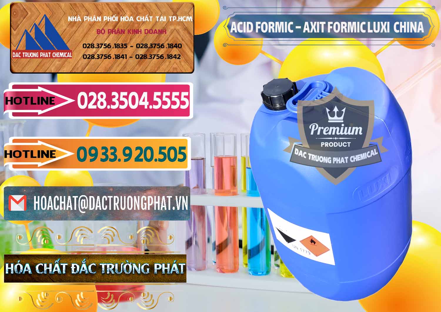Công ty cung ứng - bán Acid Formic - Axit Formic Luxi Trung Quốc China - 0029 - Nhà phân phối - bán hóa chất tại TP.HCM - dactruongphat.vn