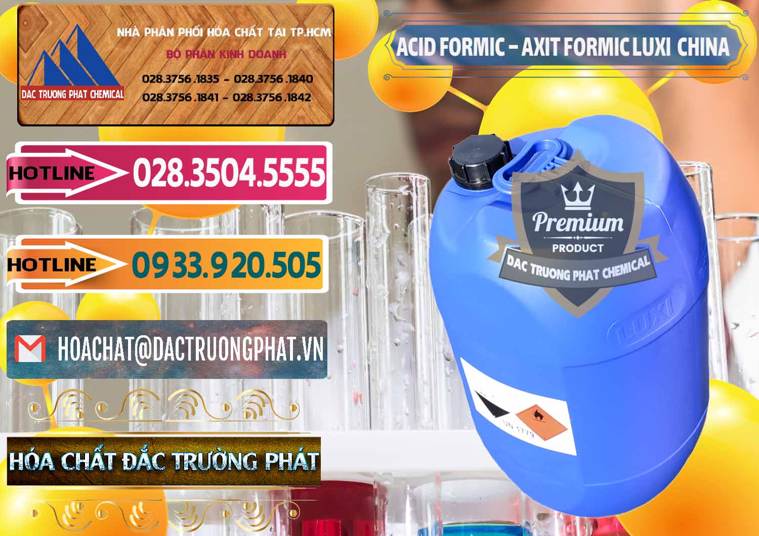 Chuyên cung ứng - bán Acid Formic - Axit Formic Luxi Trung Quốc China - 0029 - Cty chuyên bán ( cung cấp ) hóa chất tại TP.HCM - dactruongphat.vn