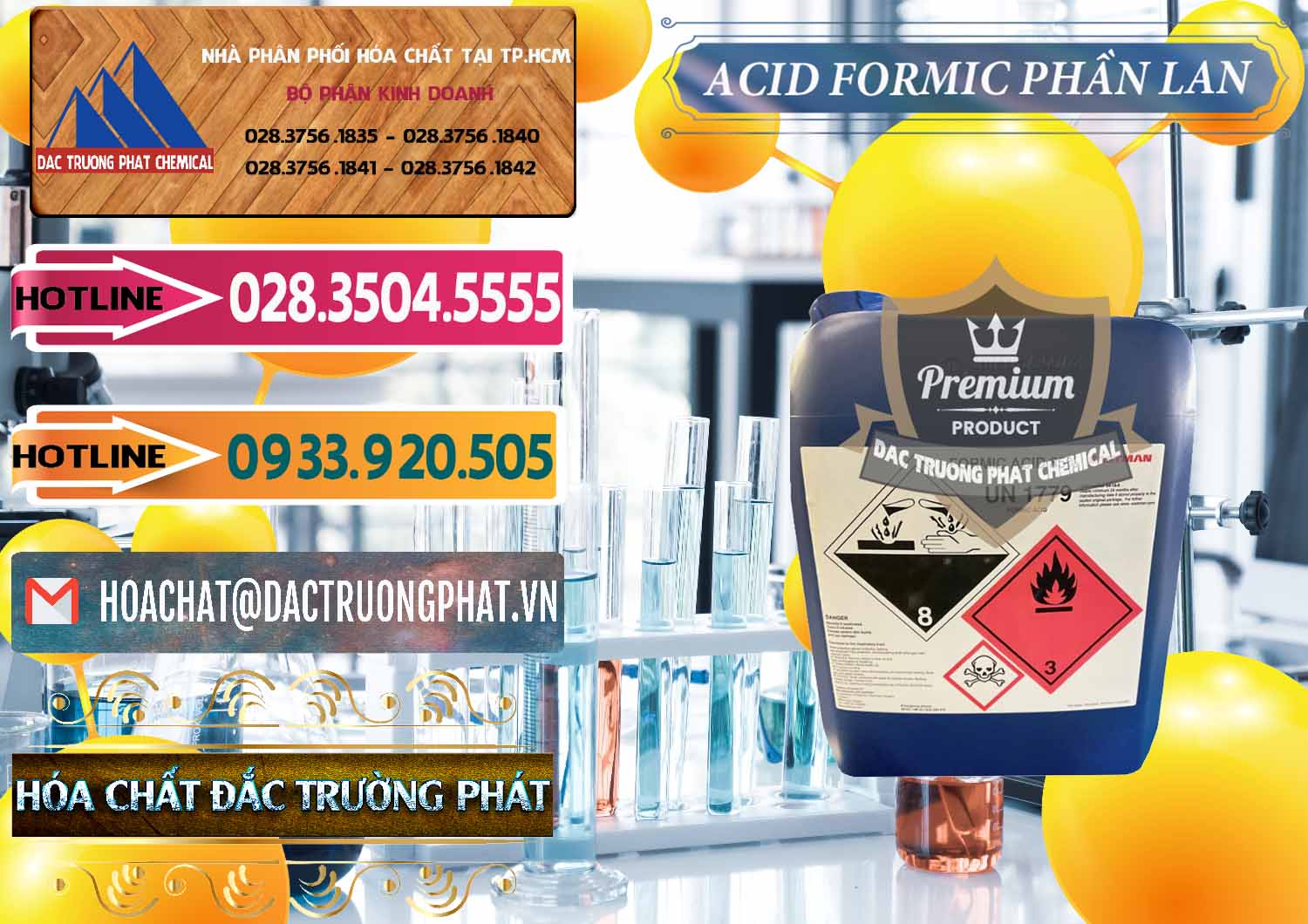 Công ty kinh doanh và bán Acid Formic - Axit Formic Phần Lan Finland - 0376 - Nơi chuyên phân phối _ cung ứng hóa chất tại TP.HCM - dactruongphat.vn