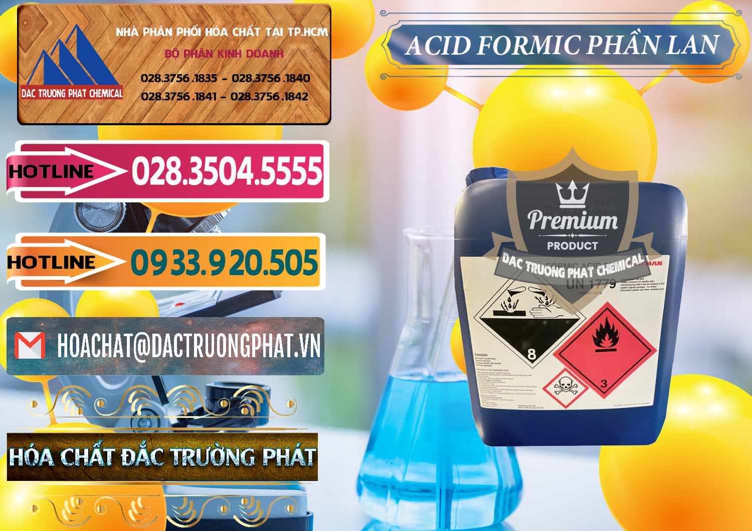 Bán _ cung ứng Acid Formic - Axit Formic Phần Lan Finland - 0376 - Chuyên bán - phân phối hóa chất tại TP.HCM - dactruongphat.vn