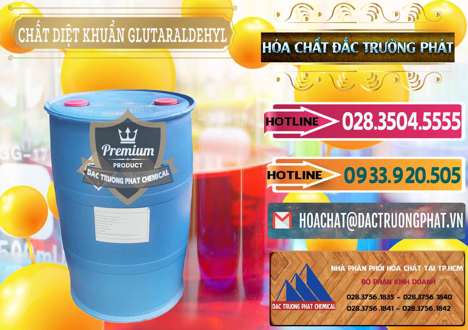 Đơn vị bán & phân phối Glutaraldehyde 50% Đức Germany - 0314 - Chuyên nhập khẩu - cung cấp hóa chất tại TP.HCM - dactruongphat.vn