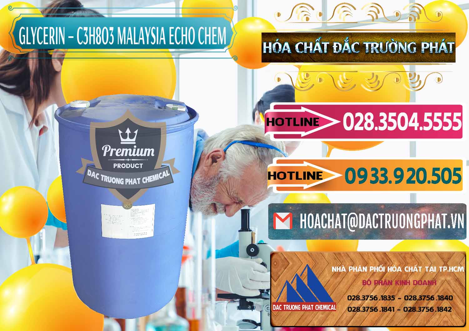 Nơi cung ứng _ bán C3H8O3 - Glycerin 99.7% Echo Chem Malaysia - 0273 - Công ty cung cấp ( nhập khẩu ) hóa chất tại TP.HCM - dactruongphat.vn