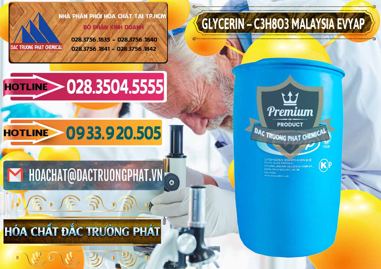 Cty bán _ cung cấp Glycerin – C3H8O3 Malaysia Evyap - 0066 - Đơn vị chuyên cung ứng - phân phối hóa chất tại TP.HCM - dactruongphat.vn