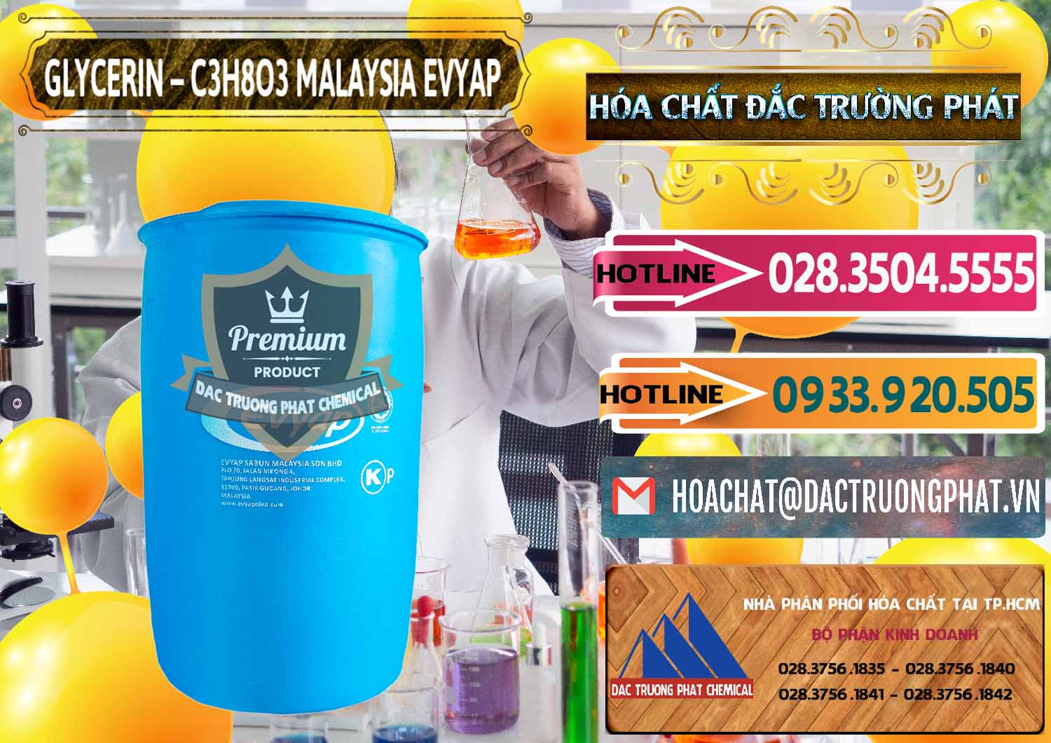 Glycerin – C3H8O3 Malaysia Evyap Nơi cung cấp & bán Glycerin – C3H8O3 Malaysia Evyap - 0066 - Cty phân phối - cung ứng hóa chất tại TP.HCM - dactruongphat.vn