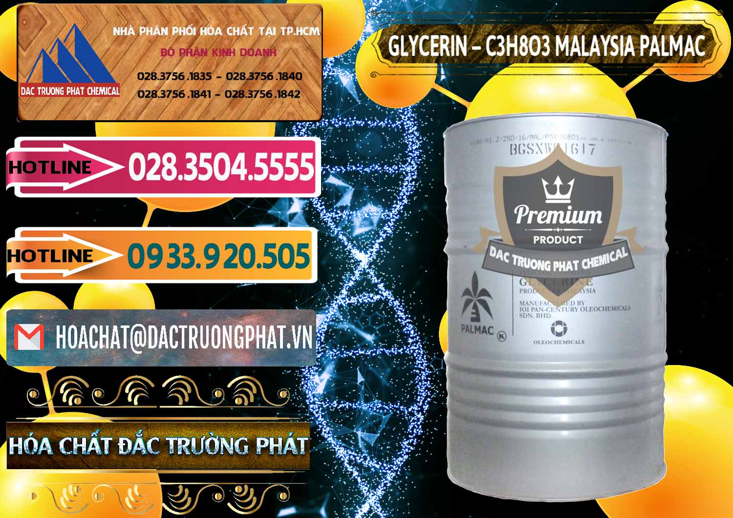 Cung cấp & bán Glycerin – C3H8O3 99.7% Malaysia Palmac - 0067 - Đơn vị chuyên cung cấp và kinh doanh hóa chất tại TP.HCM - dactruongphat.vn
