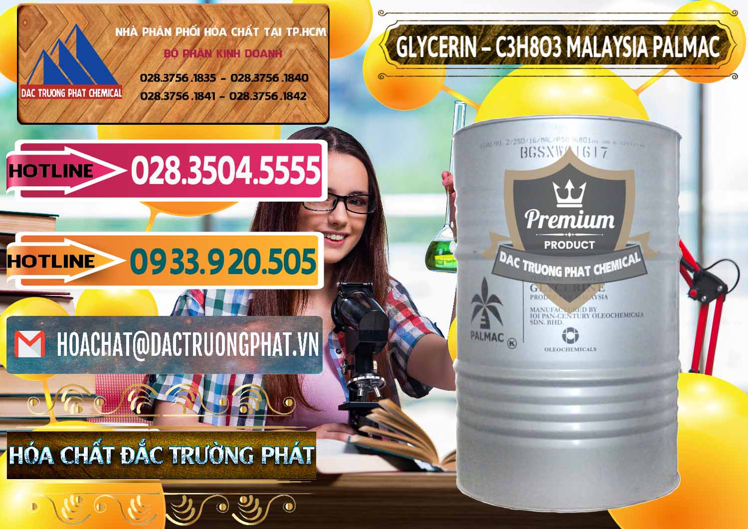 Công ty chuyên bán ( phân phối ) Glycerin – C3H8O3 99.7% Malaysia Palmac - 0067 - Cty phân phối ( bán ) hóa chất tại TP.HCM - dactruongphat.vn