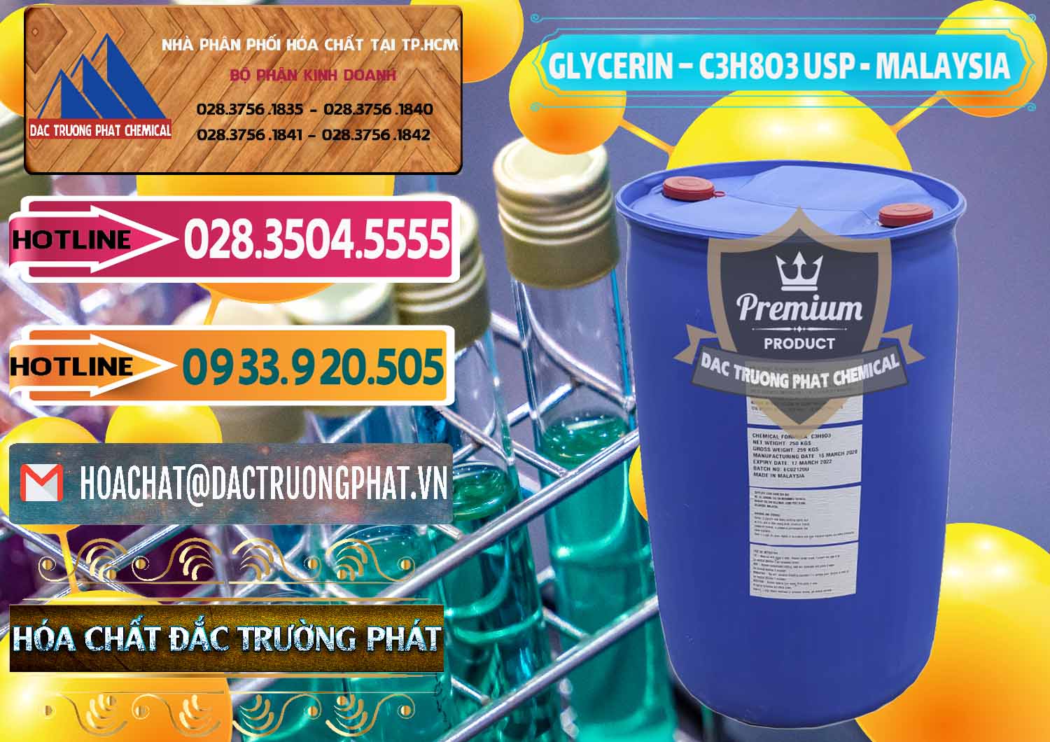 Nhà cung ứng ( bán ) Glycerin – C3H8O3 USP Malaysia - 0233 - Nơi chuyên phân phối và cung ứng hóa chất tại TP.HCM - dactruongphat.vn