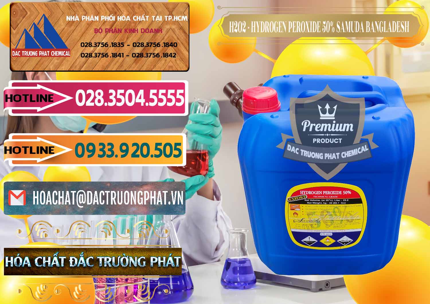 H2O2 - Hydrogen Peroxide 50% Samuda Bangladesh Chuyên cung cấp - bán H2O2 - Hydrogen Peroxide 50% Samuda Bangladesh - 0077 - Cty cung cấp ( bán ) hóa chất tại TP.HCM - dactruongphat.vn