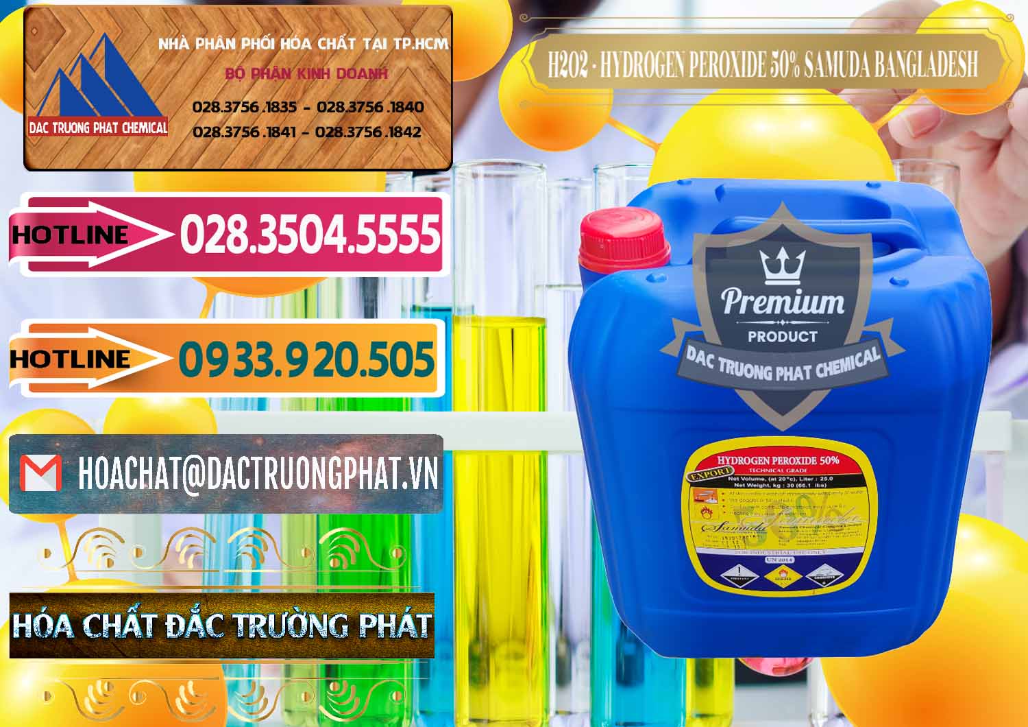 H2O2 - Hydrogen Peroxide 50% Samuda Bangladesh Đơn vị bán và cung cấp H2O2 - Hydrogen Peroxide 50% Samuda Bangladesh - 0077 - Cty nhập khẩu - cung cấp hóa chất tại TP.HCM - dactruongphat.vn