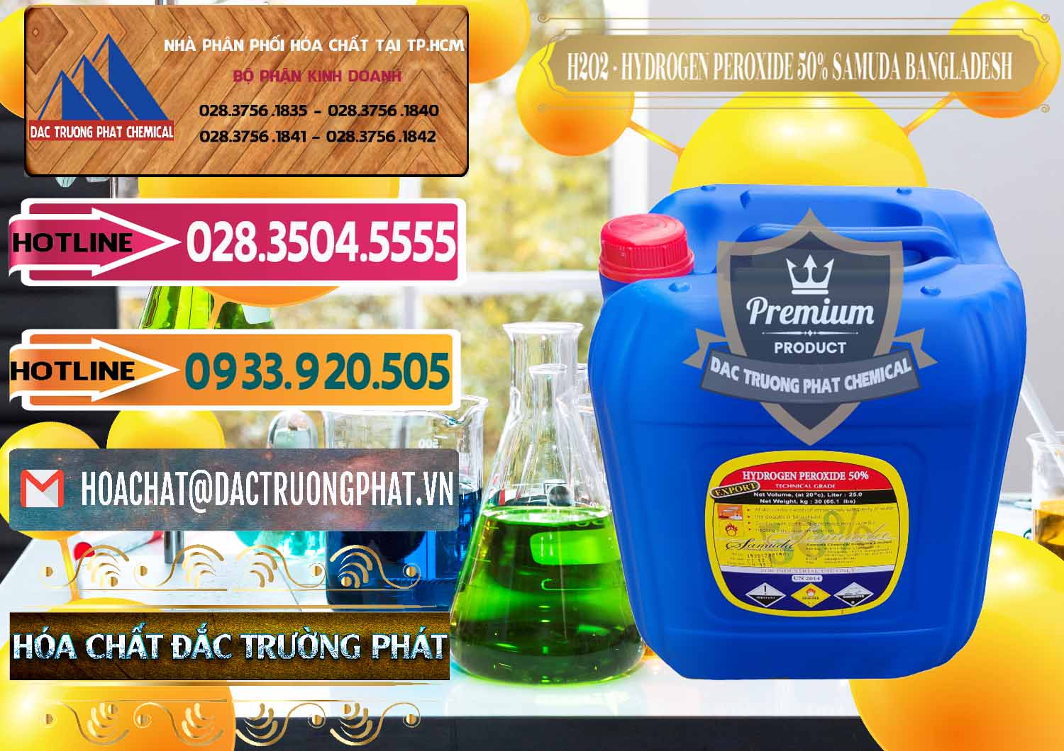 Nơi chuyên bán # phân phối H2O2 © H2O2 Dạng Lỏng 50% Samuda Bangladesh Chuyên bán - phân phối H2O2 - Hydrogen Peroxide 50% Samuda Bangladesh - 0077 - Công ty phân phối & bán hóa chất tại TP.HCM - dactruongphat.vn
