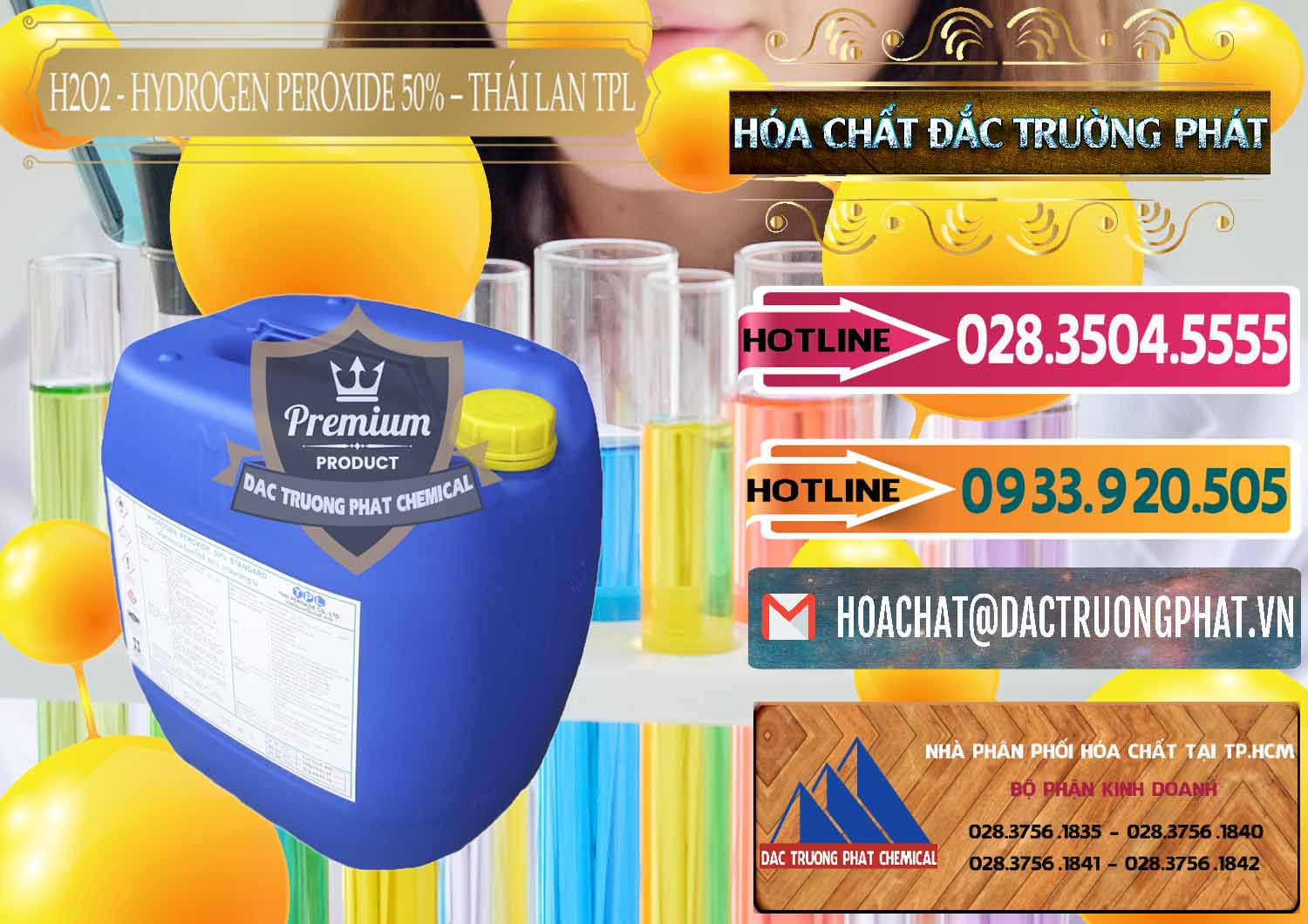Công ty phân phối - bán H2O2 - Hydrogen Peroxide 50% Thái Lan TPL - 0076 - Bán & cung cấp hóa chất tại TP.HCM - dactruongphat.vn