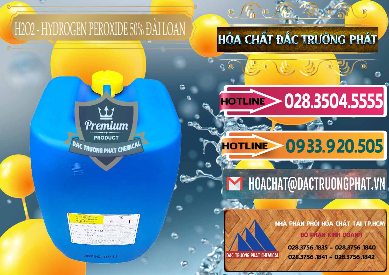 Địa chỉ chuyên phân phối › bán Hóa chất Oxy Già × H2O2 Dạng Lỏng Đài Loan Taiwan Nơi chuyên bán _ phân phối H2O2 - Hydrogen Peroxide 50% Đài Loan Taiwan Chang Chun - 0069 - Chuyên bán - cung cấp hóa chất tại TP.HCM - dactruongphat.vn