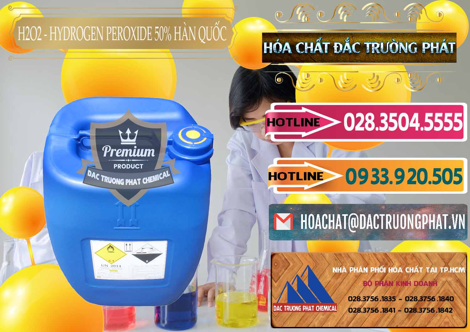 Công ty chuyên kinh doanh và bán H2O2 - Hydrogen Peroxide 50% Taekwang Hàn Quốc Korea - 0071 - Nơi chuyên phân phối ( bán ) hóa chất tại TP.HCM - dactruongphat.vn
