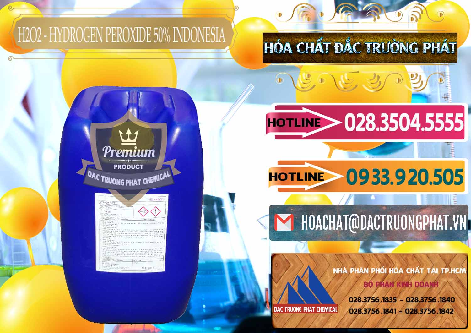 Nhà cung cấp và bán H2O2 - Hydrogen Peroxide 50% Evonik Indonesia - 0070 - Chuyên kinh doanh và cung cấp hóa chất tại TP.HCM - dactruongphat.vn