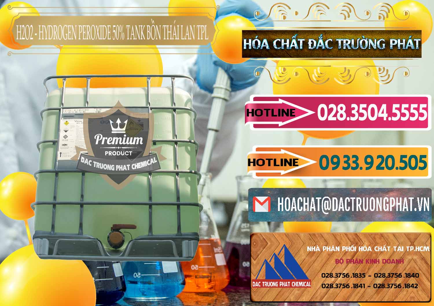 Nơi phân phối * bán Oxy Già — Nước Hydro Peroxit Tank IBC Bồn TPL Thái Chuyên bán _ phân phối H2O2 - Hydrogen Peroxide 50% Tank IBC Bồn Thái Lan TPL - 0073 - Chuyên phân phối ( nhập khẩu ) hóa chất tại TP.HCM - dactruongphat.vn