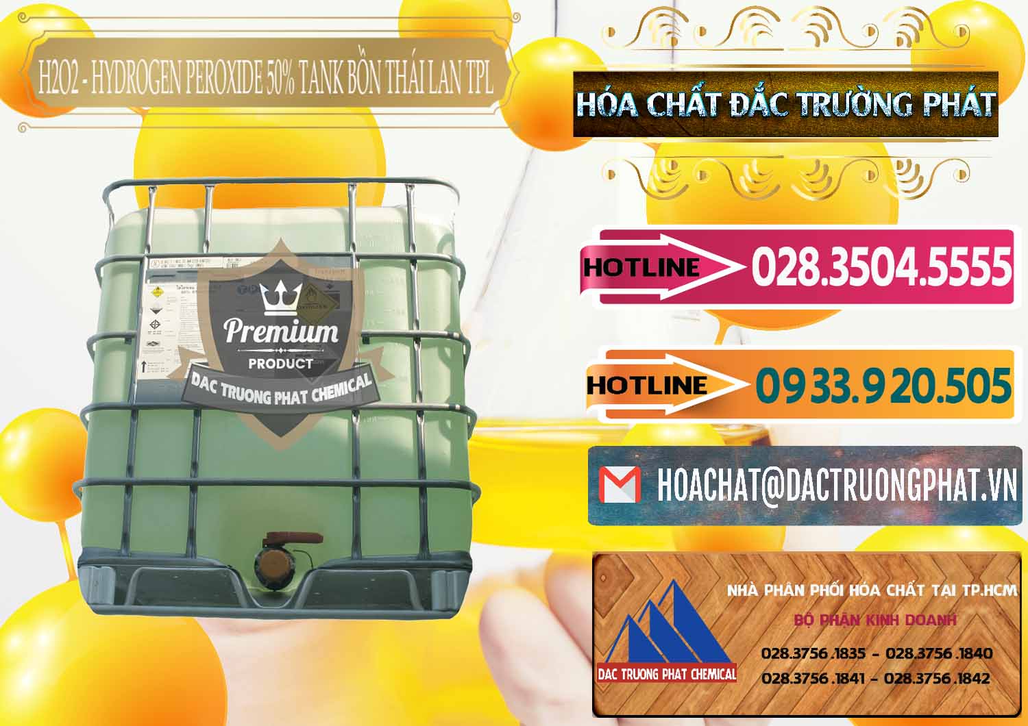 Công ty bán œ cung cấp Hydrogen Peroxide ß Hydrogen Dioxide Dạng Nước 50% Tank IBC Bồn Thái Lan TPL tại Cần Thơ Nơi bán _ phân phối H2O2 - Hydrogen Peroxide 50% Tank IBC Bồn Thái Lan TPL - 0073 - Nơi cung ứng và phân phối hóa chất tại TP.HCM - dactruongphat.vn